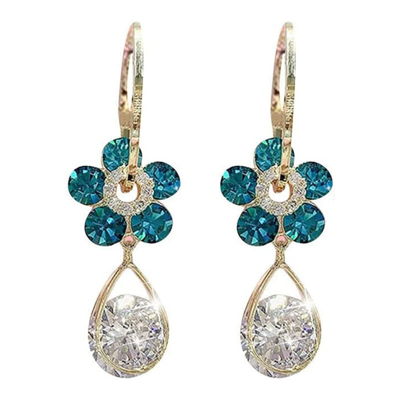 💎 Oneswear™ Crystal Flower Germanium Earrings (🔥Last Day Sale - Save up to 80%!)