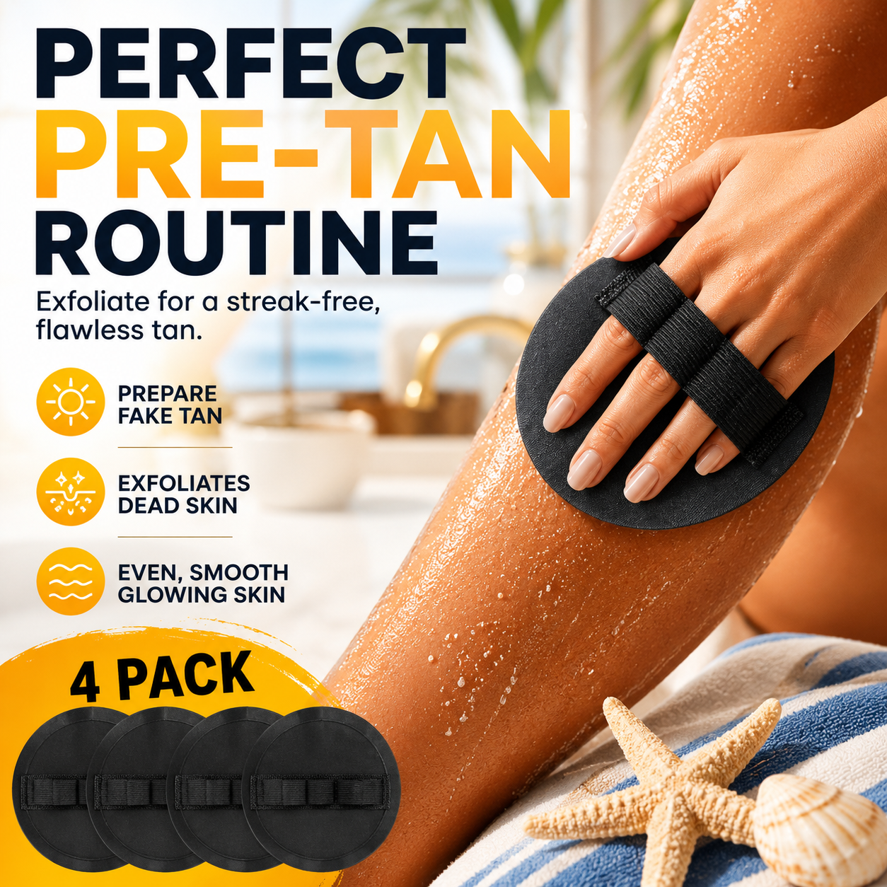 🧽 Soft Rubber Shower Scrubber – Gentle Yet Effective, Exfoliates & Cleanses All Skin Types