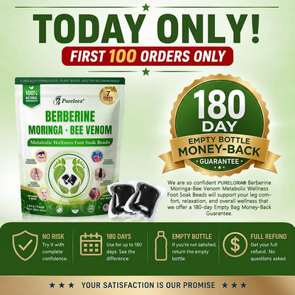 🇺🇸👩‍⚕️𝐎𝐟𝐟𝐢𝐜𝐢𝐚𝐥 𝐁𝐫𝐚𝐧𝐝 𝐒𝐭𝐨𝐫𝐞 |🌿𝑷𝒖𝒓𝒆𝒍𝒐𝒓𝒂® 𝑩𝒆𝒓𝒃𝒆𝒓𝒊𝒏𝒆 𝑴𝒐𝒓𝒊𝒏𝒈𝒂- 𝑩𝒆𝒆 𝑽𝒆𝒏𝒐𝒎 Metabolic Wellness Foot Soak Beads