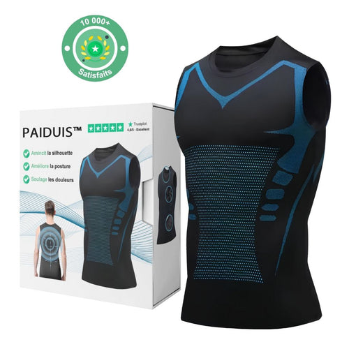 🔥Last Day: 80% OFF | 💪 PAIDUIS® Official Store Ice Silk Men's Body Shaping Compression Vest