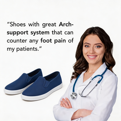 🔥 LAST DAY: 80% OFF - 👑 Women's Orthopedic Comfort Walking Shoes, Slip-On Design, All-Day Arch Support