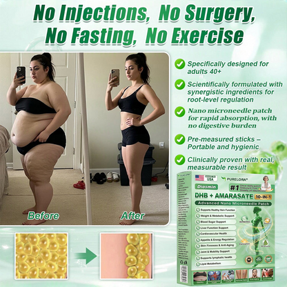 𝐏𝐮𝐫𝐞𝐥𝐨𝐫𝐚® 𝐌𝐞𝐭𝐚𝐛𝐨𝐥𝐢𝐜 𝐌𝐚𝐭𝐫𝐢𝐱™ – 𝐃𝐇𝐁 + 𝐀𝐦𝐚𝐫𝐚𝐬𝐚𝐭𝐞 𝟏𝟎-𝐢𝐧-𝟏 𝐍𝐚𝐧𝐨 𝐌𝐢𝐜𝐫𝐨𝐧𝐞𝐞𝐝𝐥𝐞 𝐏𝐚𝐭𝐜𝐡 (💧𝐉𝐮𝐬𝐭 𝐎𝐧𝐜𝐞 𝐚 𝐃𝐚𝐲 – 𝐕𝐢𝐬𝐢𝐛𝐥𝐞 𝐑𝐞𝐬𝐮𝐥𝐭𝐬 𝐢𝐧 𝟕 𝐃𝐚𝐲𝐬!) ✅𝐓𝐚𝐜𝐤𝐥𝐞𝐬 𝐨𝐛𝐞𝐬𝐢𝐭𝐲, 𝐥𝐨𝐨𝐬𝐞 𝐬𝐤𝐢𝐧, 𝐝𝐢𝐚𝐛𝐞𝐭𝐞𝐬, 𝐬𝐥𝐞𝐞𝐩 𝐢𝐬𝐬𝐮𝐞𝐬, 𝐣𝐨𝐢𝐧𝐭 𝐩𝐚𝐢𝐧, 𝐚𝐧𝐝 𝐬𝐮𝐩𝐩𝐨𝐫𝐭𝐬 𝐯𝐞𝐢𝐧 & 𝐥𝐲𝐦𝐩𝐡𝐚𝐭𝐢𝐜 𝐜𝐢𝐫𝐜𝐮𝐥𝐚𝐭𝐢𝐨𝐧