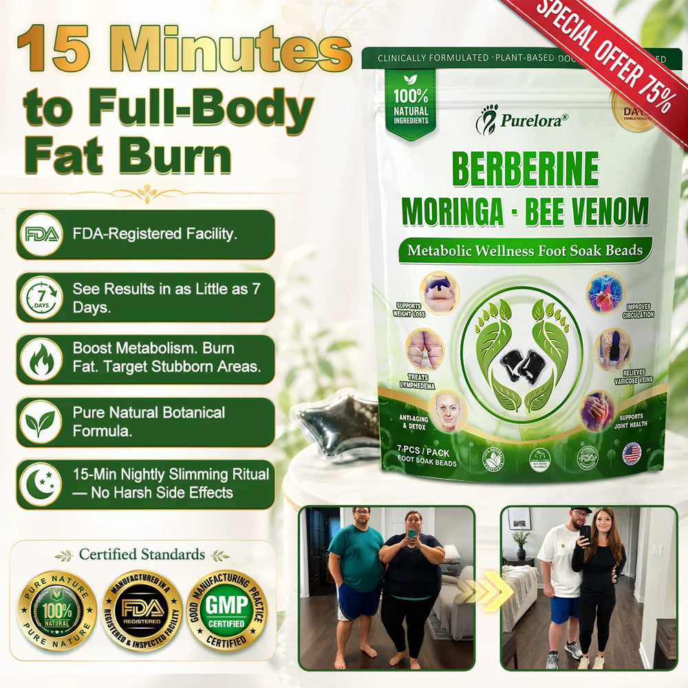 🇺🇸👩‍⚕️𝐎𝐟𝐟𝐢𝐜𝐢𝐚𝐥 𝐁𝐫𝐚𝐧𝐝 𝐒𝐭𝐨𝐫𝐞 |🌿𝑷𝒖𝒓𝒆𝒍𝒐𝒓𝒂® 𝑩𝒆𝒓𝒃𝒆𝒓𝒊𝒏𝒆 𝑴𝒐𝒓𝒊𝒏𝒈𝒂- 𝑩𝒆𝒆 𝑽𝒆𝒏𝒐𝒎 Metabolic Wellness Foot Soak Beads