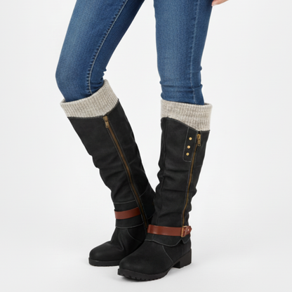 🔥 LAST DAY – 80% OFF 🔥 Women’s Winter Boots with Orthopaedic Support, Knitted Collar & Warm Wool Lining