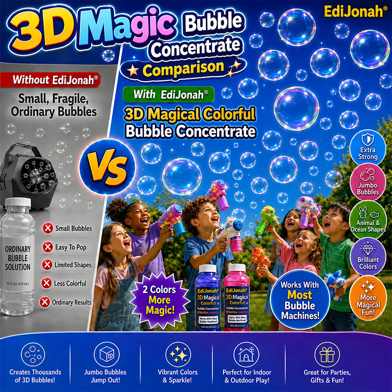 EdiJonah® Super 3D Magic Bubble Concentrate —— Animal & Ocean Fantasy Theme
