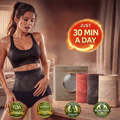 𝐏𝐚𝐢𝐝𝐮𝐢𝐬® 𝐌𝐨𝐫𝐢𝐧𝐠𝐚 & 𝐁𝐞𝐫𝐛𝐞𝐫𝐢𝐧𝐞 4‑In‑1 Micro‑Particle Sculpting & Fat‑Burn Shorts