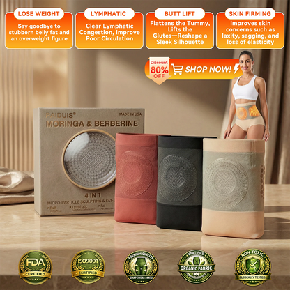 𝐏𝐚𝐢𝐝𝐮𝐢𝐬® 𝐌𝐨𝐫𝐢𝐧𝐠𝐚 & 𝐁𝐞𝐫𝐛𝐞𝐫𝐢𝐧𝐞 4‑In‑1 Micro‑Particle Sculpting & Fat‑Burn Shorts
