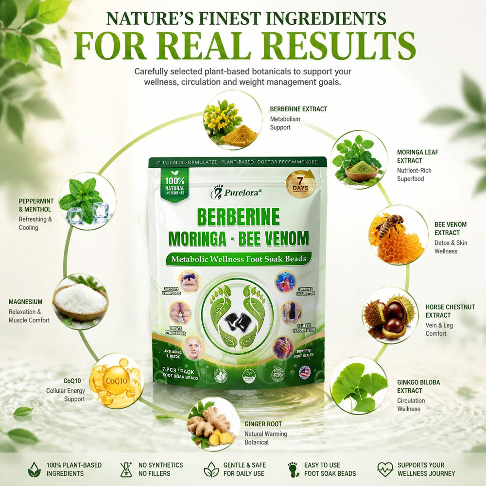 🇺🇸👩‍⚕️𝐎𝐟𝐟𝐢𝐜𝐢𝐚𝐥 𝐁𝐫𝐚𝐧𝐝 𝐒𝐭𝐨𝐫𝐞 |🌿𝑷𝒖𝒓𝒆𝒍𝒐𝒓𝒂® 𝑩𝒆𝒓𝒃𝒆𝒓𝒊𝒏𝒆 𝑴𝒐𝒓𝒊𝒏𝒈𝒂- 𝑩𝒆𝒆 𝑽𝒆𝒏𝒐𝒎 Metabolic Wellness Foot Soak Beads