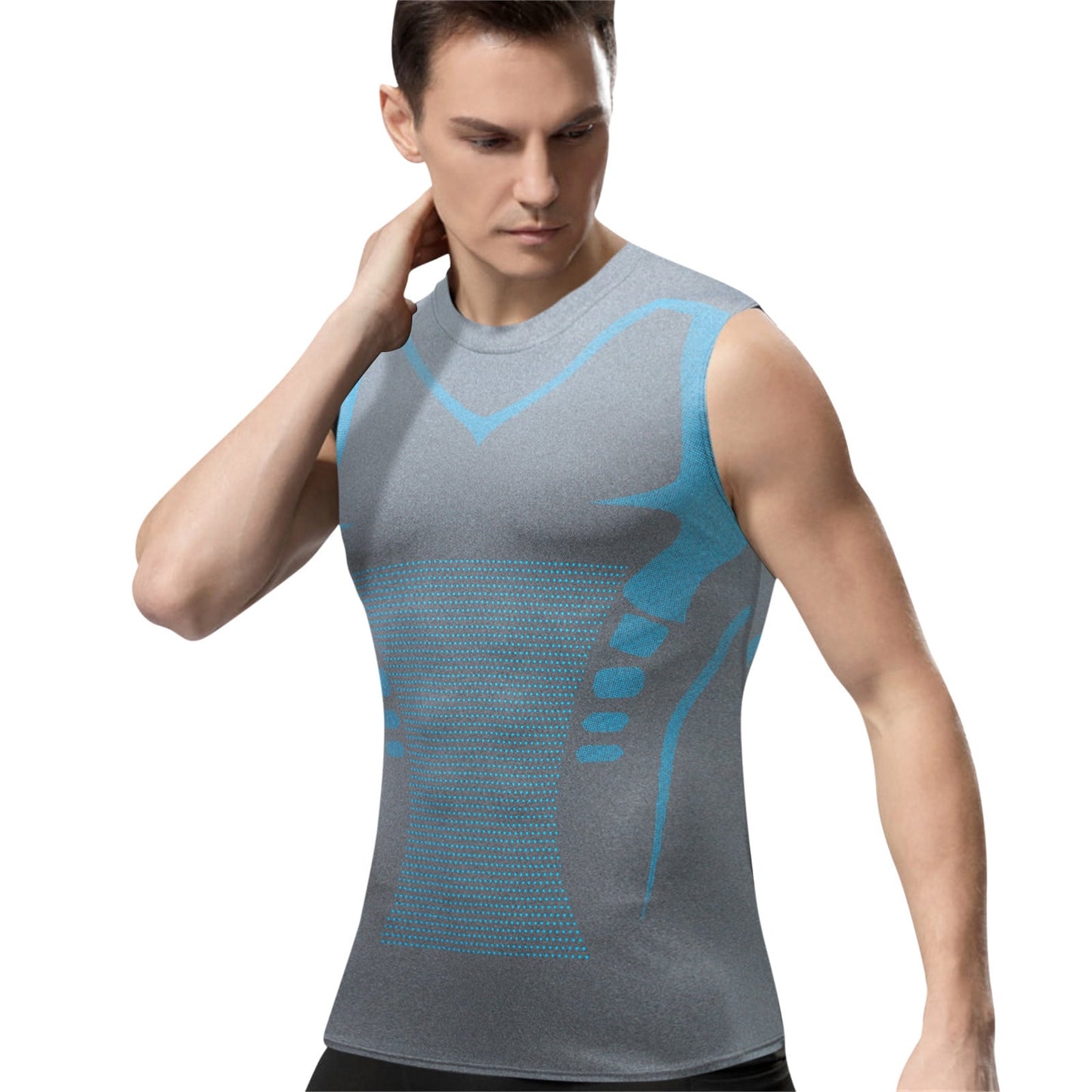 🔥Last Day: 80% OFF | 💪 PAIDUIS® Official Store Ice Silk Men's Body Shaping Compression Vest