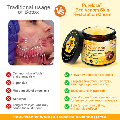 Made and Shipped from USA ✨ Purelora® Bee Venom Skin Restoration Cream ⏰ LAST DAY 80% OFF🛒