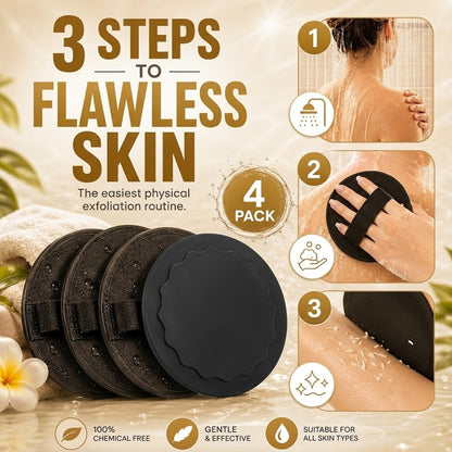 🧽 Soft Rubber Shower Scrubber – Gentle Yet Effective, Exfoliates & Cleanses All Skin Types