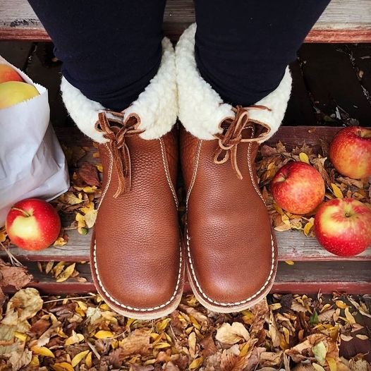 🔥Last Day 70% OFF - Waterproof Wool Lined Leather Orthopaedic Snow Boots