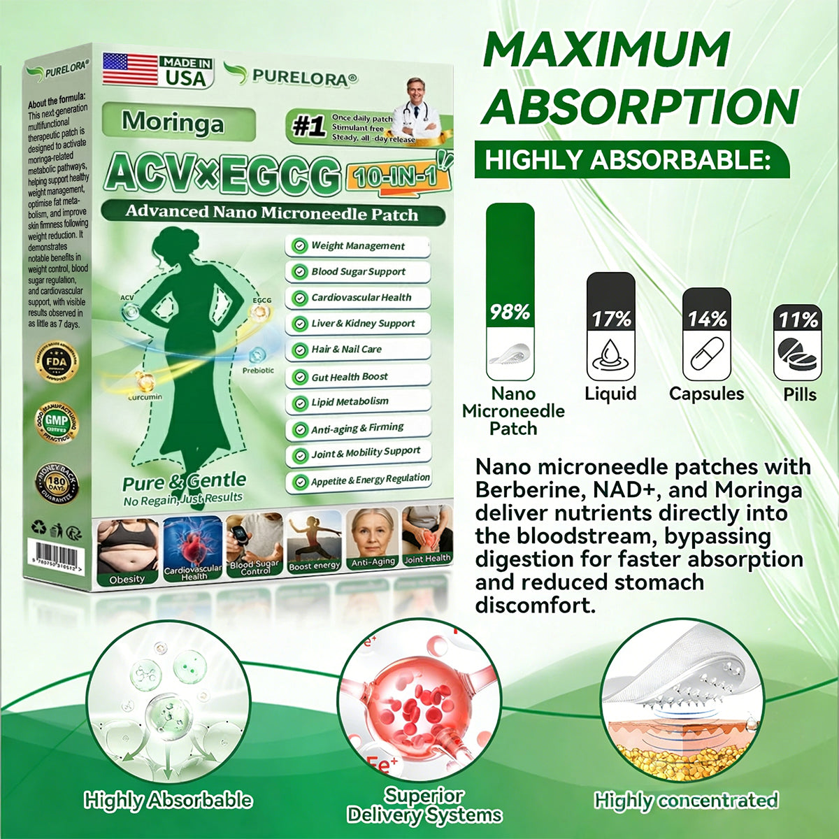 【👨‍⚕️𝐍𝐞𝐰 & 𝐈𝐦𝐩𝐫𝐨𝐯𝐞𝐝 𝐅𝐨𝐫𝐦𝐮𝐥𝐚🇺🇸】🆕𝐏𝐮𝐫𝐞𝐥𝐨𝐫𝐚® 𝐀𝐂𝐕 × 𝐄𝐆𝐂𝐆 𝟏𝟎-𝐢𝐧-𝟏 𝐀𝐝𝐯𝐚𝐧𝐜𝐞𝐝 𝐍𝐚𝐧𝐨 𝐌𝐢𝐜𝐫𝐨𝐧𝐞𝐞𝐝𝐥𝐞 𝐏𝐚𝐭𝐜𝐡 (💧𝐉𝐮𝐬𝐭 𝐨𝐧𝐜𝐞 𝐚 𝐝𝐚𝐲, 𝐯𝐢𝐬𝐢𝐛𝐥𝐞 𝐜𝐡𝐚𝐧𝐠𝐞𝐬 𝐢𝐧 𝟕 𝐝𝐚𝐲𝐬) ✅𝐅𝐨𝐫 𝐨𝐛𝐞𝐬𝐢𝐭𝐲, 🅛🅞🅞🅢🅔 🅢🅚🅘🅝,𝐝𝐢𝐚𝐛𝐞𝐭𝐞𝐬, 𝐬𝐥𝐞𝐞𝐩 𝐚𝐩𝐧𝐞𝐚, 𝐣𝐨𝐢𝐧𝐭 𝐢𝐬𝐬𝐮𝐞𝐬, 𝐚𝐧𝐝 𝐦𝐨𝐫𝐞