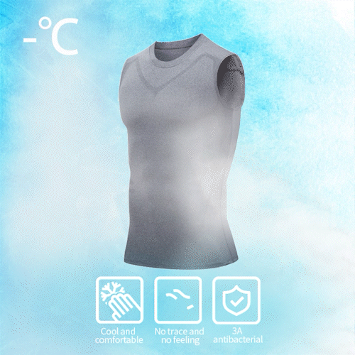 🔥Last Day: 80% OFF | 💪 PAIDUIS® Official Store Ice Silk Men's Body Shaping Compression Vest