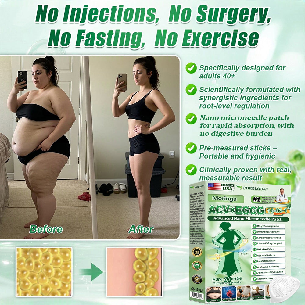 【👨‍⚕️𝐍𝐞𝐰 & 𝐈𝐦𝐩𝐫𝐨𝐯𝐞𝐝 𝐅𝐨𝐫𝐦𝐮𝐥𝐚🇺🇸】🆕𝐏𝐮𝐫𝐞𝐥𝐨𝐫𝐚® 𝐀𝐂𝐕 × 𝐄𝐆𝐂𝐆 𝟏𝟎-𝐢𝐧-𝟏 𝐀𝐝𝐯𝐚𝐧𝐜𝐞𝐝 𝐍𝐚𝐧𝐨 𝐌𝐢𝐜𝐫𝐨𝐧𝐞𝐞𝐝𝐥𝐞 𝐏𝐚𝐭𝐜𝐡 (💧𝐉𝐮𝐬𝐭 𝐨𝐧𝐜𝐞 𝐚 𝐝𝐚𝐲, 𝐯𝐢𝐬𝐢𝐛𝐥𝐞 𝐜𝐡𝐚𝐧𝐠𝐞𝐬 𝐢𝐧 𝟕 𝐝𝐚𝐲𝐬) ✅𝐅𝐨𝐫 𝐨𝐛𝐞𝐬𝐢𝐭𝐲, 🅛🅞🅞🅢🅔 🅢🅚🅘🅝,𝐝𝐢𝐚𝐛𝐞𝐭𝐞𝐬, 𝐬𝐥𝐞𝐞𝐩 𝐚𝐩𝐧𝐞𝐚, 𝐣𝐨𝐢𝐧𝐭 𝐢𝐬𝐬𝐮𝐞𝐬, 𝐚𝐧𝐝 𝐦𝐨𝐫𝐞