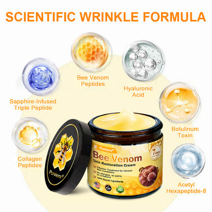 Made and Shipped from USA ✨ Purelora® Bee Venom Skin Restoration Cream ⏰ LAST DAY 80% OFF🛒