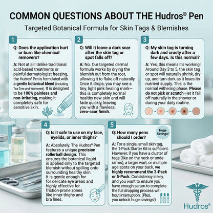 Hudros® 7-𝐷𝑎𝑦 𝗧𝐚𝐠 & 𝗦𝗽𝐨𝐭 𝐄𝐫𝒂𝒔𝒆𝒓(Zero Pain, Zero 𝐒𝐜𝐚𝒓𝒔 Rollerball)💪