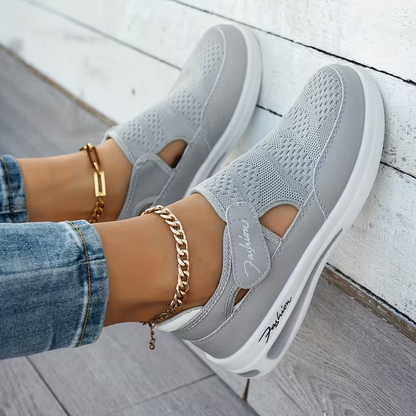 🔥 LAST DAY: 80% OFF - 👟 Women's Orthopedic Comfort Walking Shoes with Adjustable Velcro Fit