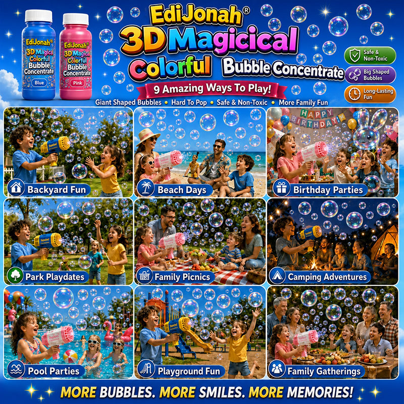EdiJonah® Super 3D Magic Bubble Concentrate —— Animal & Ocean Fantasy Theme