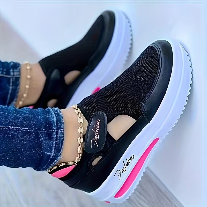 🔥 LAST DAY: 80% OFF - 👟 Women's Orthopedic Comfort Walking Shoes with Adjustable Velcro Fit