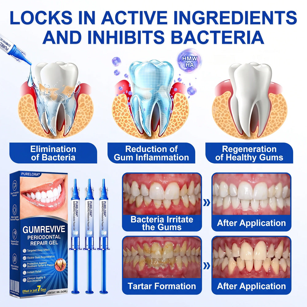 👨‍⚕️🦷𝑷𝒖𝒓𝒆𝒍𝒐𝒓𝒂® GumRevive periodontal repair gel