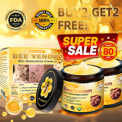 Made and Shipped from USA ✨ Purelora® Bee Venom Skin Restoration Cream ⏰ LAST DAY 80% OFF🛒