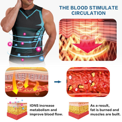 🔥Last Day: 80% OFF | 💪 PAIDUIS® Official Store Ice Silk Men's Body Shaping Compression Vest
