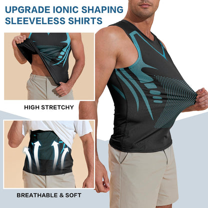 🔥Last Day: 80% OFF | 💪 PAIDUIS® Official Store Ice Silk Men's Body Shaping Compression Vest