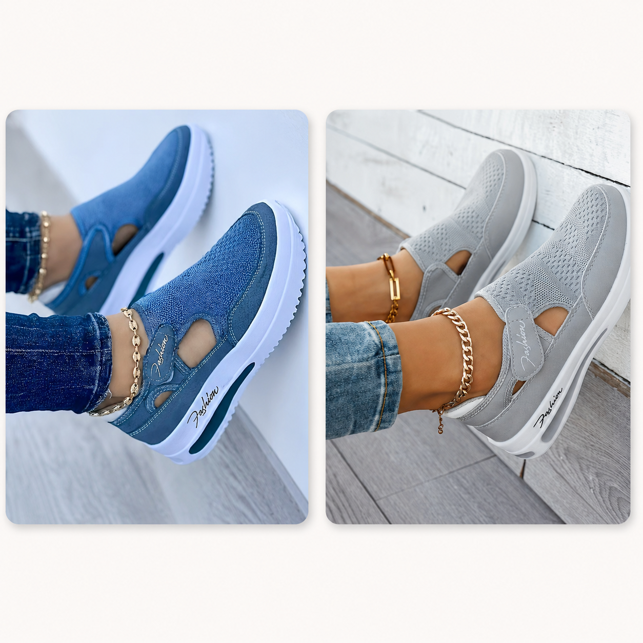 🔥 LAST DAY: 80% OFF - 👟 Women's Orthopedic Comfort Walking Shoes with Adjustable Velcro Fit