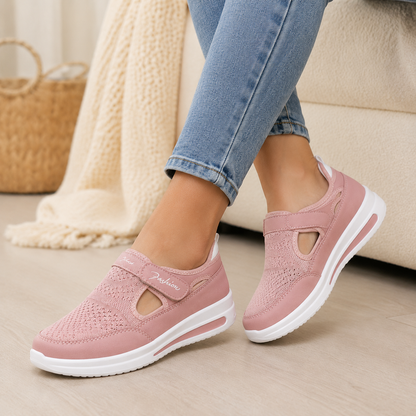 🔥 LAST DAY: 80% OFF - 👟 Women's Orthopedic Comfort Walking Shoes with Adjustable Velcro Fit