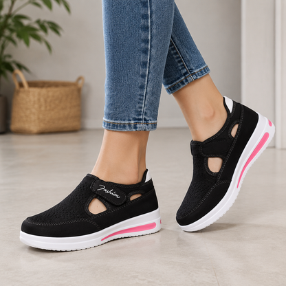🔥 LAST DAY: 80% OFF - 👟 Women's Orthopedic Comfort Walking Shoes with Adjustable Velcro Fit