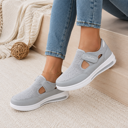 🔥 LAST DAY: 80% OFF - 👟 Women's Orthopedic Comfort Walking Shoes with Adjustable Velcro Fit