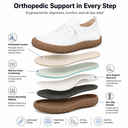 🔥LAST DAY 80% OFF - Women's Orthopedic Comfort Sneakers with Arch Support