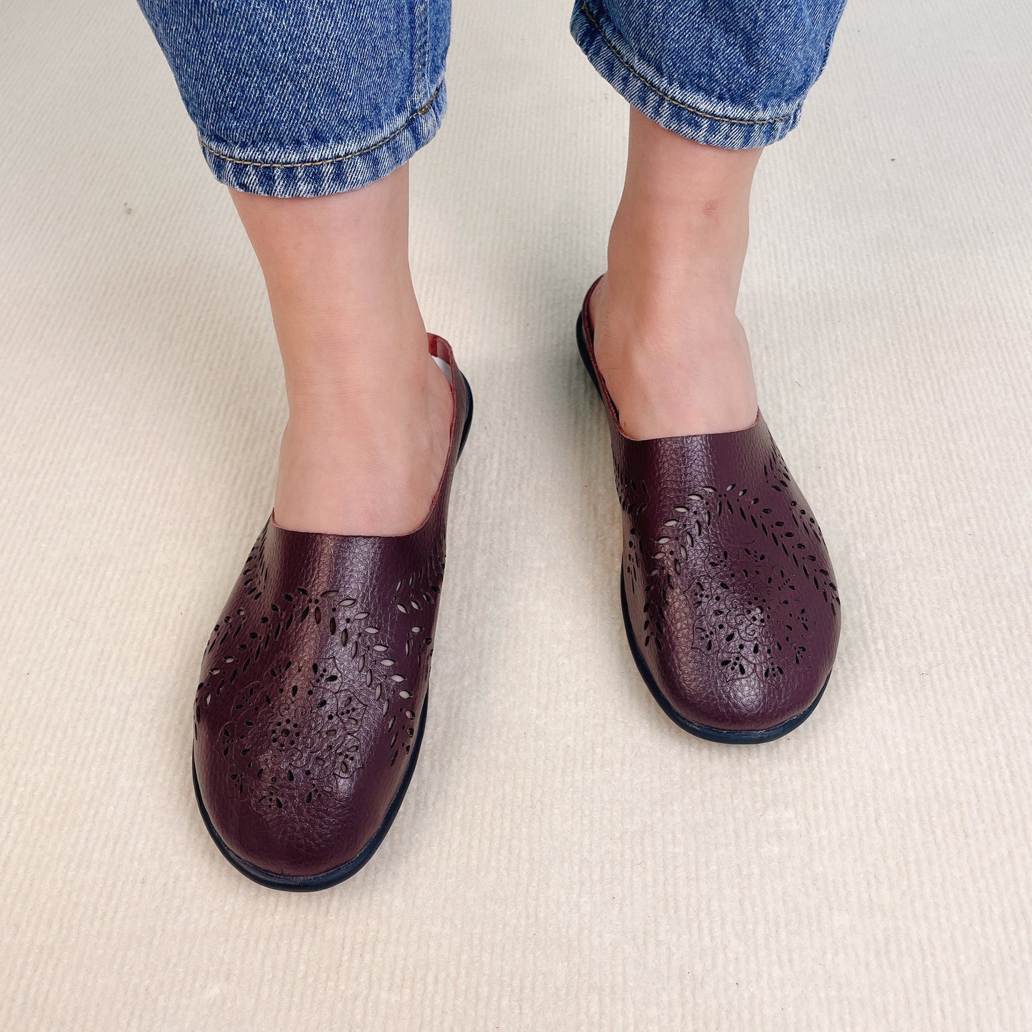 🏆 2026 Best Seller – Women’s Wide Toe Box & Wide Size Leather Mules ( 🔥Last Day 80% OFF)