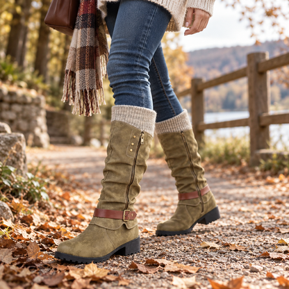 🔥 LAST DAY – 80% OFF 🔥 Women’s Winter Boots with Orthopaedic Support, Knitted Collar & Warm Wool Lining