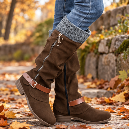 🔥 LAST DAY – 80% OFF 🔥 Women’s Winter Boots with Orthopaedic Support, Knitted Collar & Warm Wool Lining