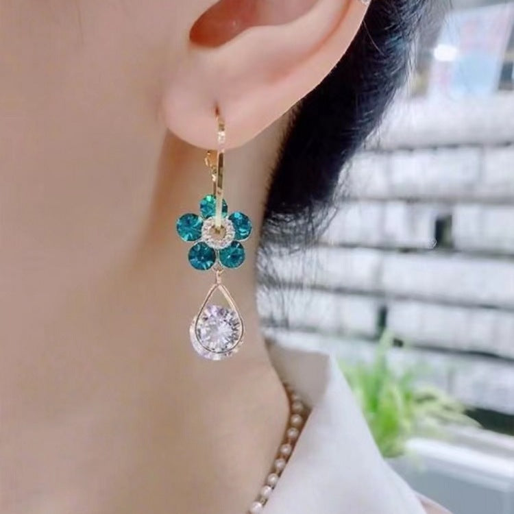 💎 Oneswear™ Crystal Flower Germanium Earrings (🔥Last Day Sale - Save up to 80%!)