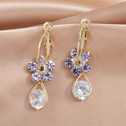 💎 Oneswear™ Crystal Flower Germanium Earrings (🔥Last Day Sale - Save up to 80%!)