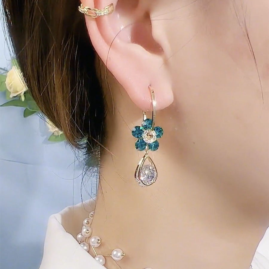 💎 Oneswear™ Crystal Flower Germanium Earrings (🔥Last Day Sale - Save up to 80%!)