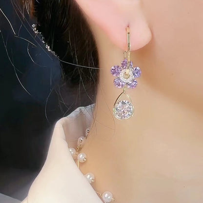 💎 Oneswear™ Crystal Flower Germanium Earrings (🔥Last Day Sale - Save up to 80%!)