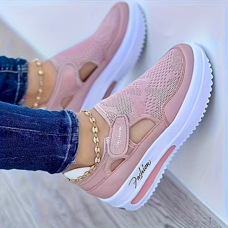 🔥 LAST DAY: 80% OFF - 👟 Women's Orthopedic Comfort Walking Shoes with Adjustable Velcro Fit