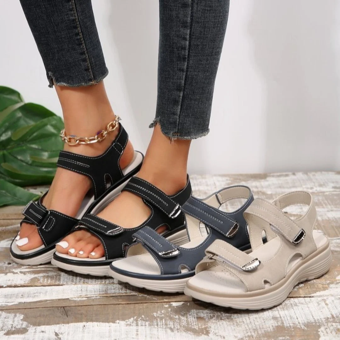 🔥 LAST DAY: 80% OFF - 👣 Women's Orthopedic Comfort Walking Sandals with Adjustable Arch Support