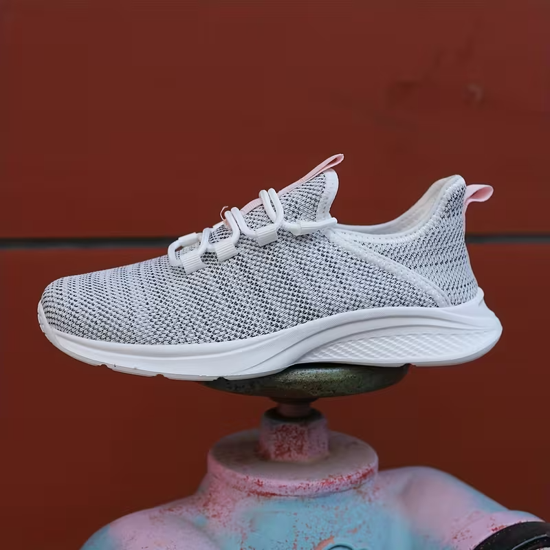 LAST DAY 80% OFF - 👣 Women's Orthopedic Mesh Sneakers with Textured Sole and Pull Tab Detail