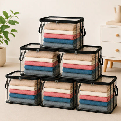 LAST DAY 50% OFF ✨📦 Large Heavy-Duty Thick Plastic Clear Storage