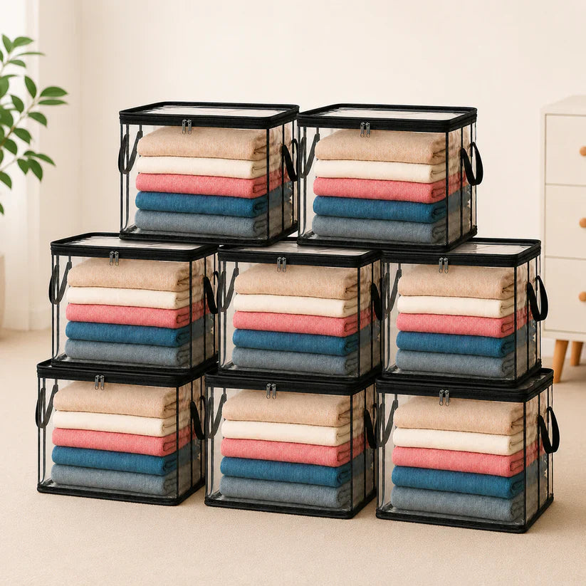 LAST DAY 50% OFF ✨📦 Large Heavy-Duty Thick Plastic Clear Storage