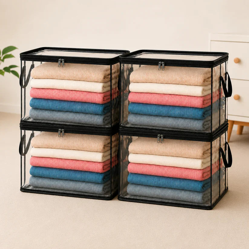 LAST DAY 50% OFF ✨📦 Large Heavy-Duty Thick Plastic Clear Storage