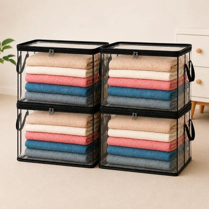 LAST DAY 50% OFF ✨📦 Large Heavy-Duty Thick Plastic Clear Storage