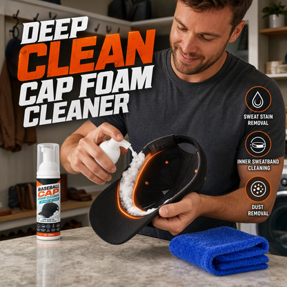 Last Day 80% OFF🔥 | Cap Foam Cleaner – No Rinse, No Sweat Stains