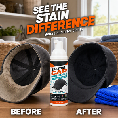 Last Day 80% OFF🔥 | Cap Foam Cleaner – No Rinse, No Sweat Stains