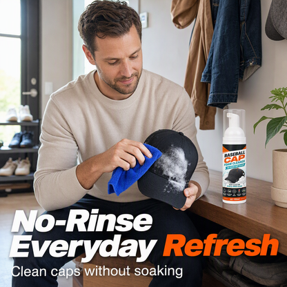 Last Day 80% OFF🔥 | Cap Foam Cleaner – No Rinse, No Sweat Stains